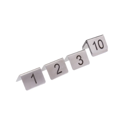 Imagem de Conjunto de 10 Números em Inox Série 11 a 20 04336595311