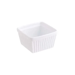 Ramequim quadrado Porcelana 9,2x9,2x5,3cm