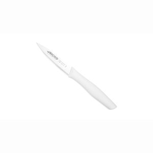 Faca descascar com cabo branco Nova 8,5cm