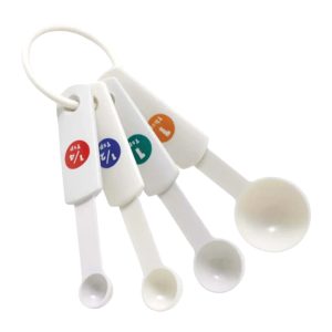 Conjunto de 4 colheres medida Plástico