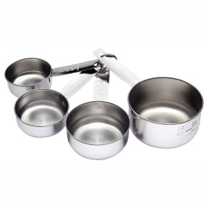Conjunto de 4 cups medidores Inox